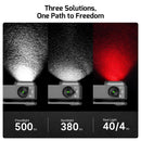 Olight Oclip Pro Phantom Squadron – 500 Lumen USB-C Rechargeable Flood, Spot & Red Clip-On Flashlight