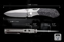 REMETTE RT-WK1 Disassembly Knife 3.46in M390 Blade Gray Titanium Handle WK1-D