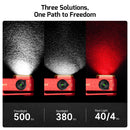 Olight Oclip Pro 500 Lumen Clip on Flashlight W/ Floodlight, Spotlight, and Red Light - Fortune Snake Special Edition