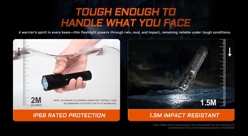 Acebeam EC90 EDC Flashlight – 4300 Lumens, 573m Beam, USB-C