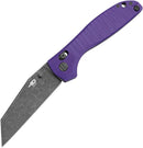 BESTECH Liger BG61E Purple G10 Handle 3.61 in Black Stonewashed D2 Blade