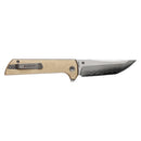 North Mountain Blade Chop 2 – 3.5" SLD-Magic San Mai Tanto | Aluminum Bronze CNC Exclusive (2403B)