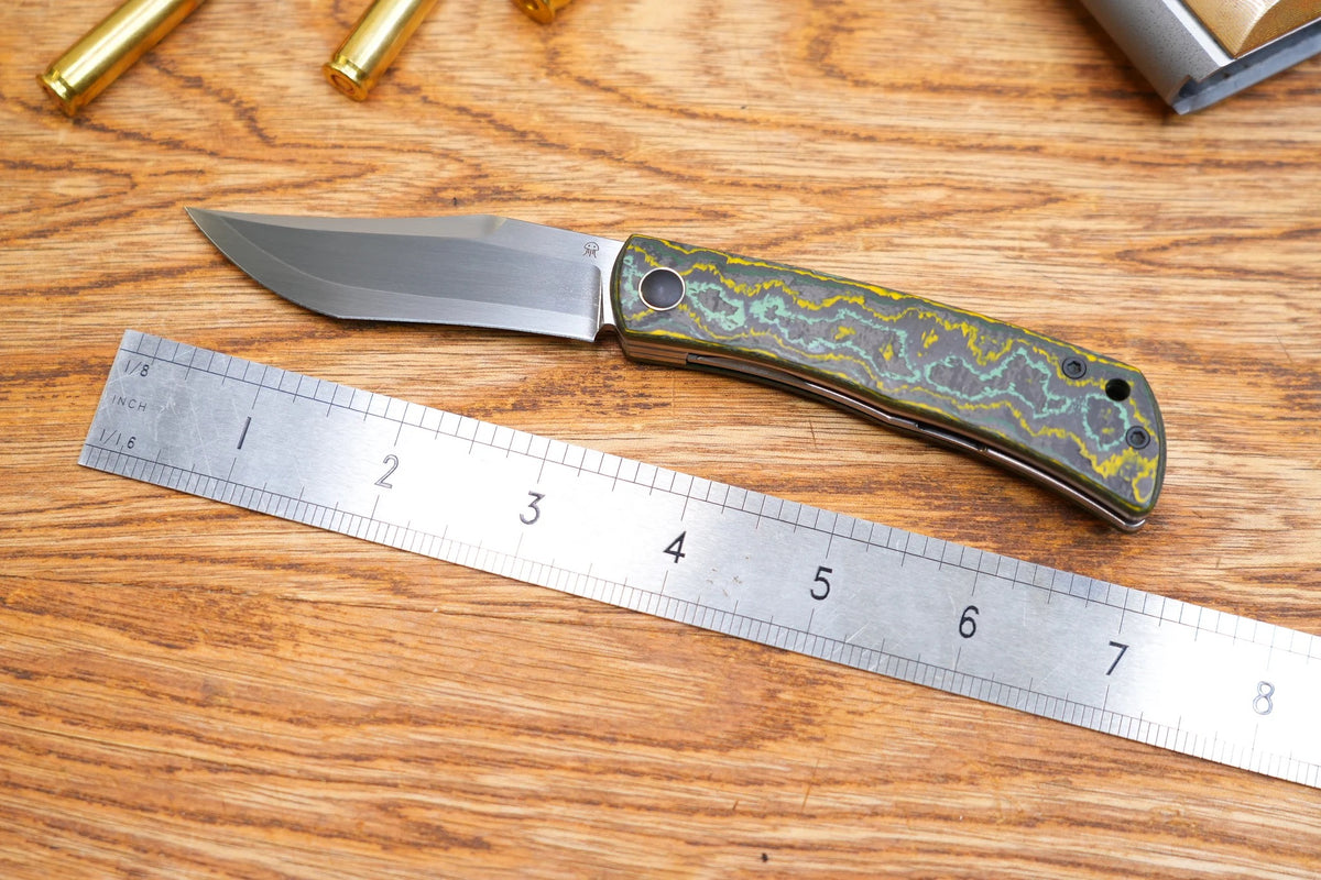 North Mountain Blade Jellyfish 3in ZDP189 Steel Toxic Storm Carbon Fib