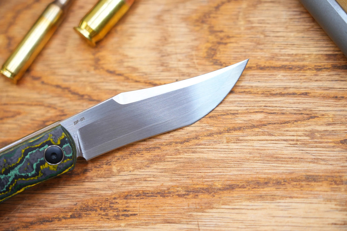 North Mountain Blade Jellyfish 3in ZDP189 Steel Toxic Storm Carbon Fib