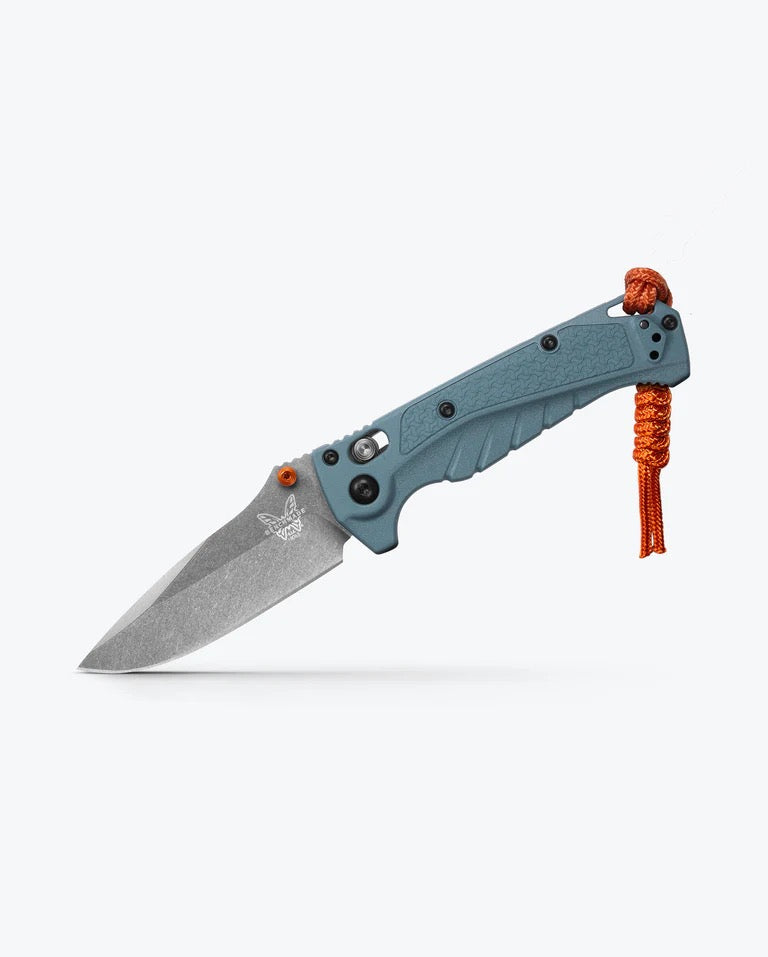 Benchmade Mini Adira 18065 3.21" CPM-MagnaCut Blade with Depth Blue Grivory Handle