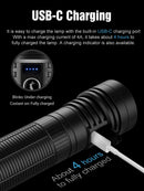 Lumintop DF1 PRO Long Run-Time 10,000 Lumen Rechargeable LED Flashlight 1 * 33140 Battery Included