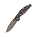 QSP Turtle Punk Champagne Ceramic Coated 3.5in 14C28N Blade Colorful G10 Handle (QS158-A2)
