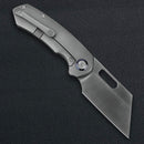 Kunwu Primo – 3.42″ VANCRON Blade, Satin Finish, Beadblast Titanium Handle, 3D Clip (K710T-1A)