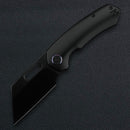 Kunwu Primo – 3.42″ Satin DLC VANCRON Blade, Full PVD Black Titanium Handle, 3D Clip (K710T-4B)