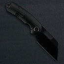 Kunwu Primo – 3.42″ Satin DLC VANCRON Blade, Full PVD Black Titanium Handle, 3D Clip (K710T-4B)