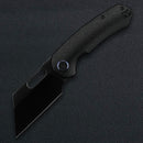 Kunwu Primo 3.42in Stain DLC VANCRON Blade Raindrop Textured Titanium Handle K70T-R1D