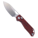 Kunwu Pulsar 3.34in Elmax Blade Red and Black G-mascus Handle X705A-1