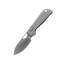 Kunwu Pulsar – 3.34″ Elmax Satin Blade, Diamond Textured Titanium Handle (X705T-1)
