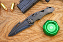 FS EDC Athron DLC B Folding Knife M390 Blade Titanium Handle