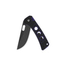 QSP Unicorn 3.25in 14C28N Black / Purple G10 Handles QS156-B2
