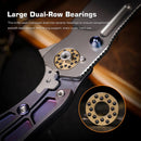 Remette RT-TwoFace DSTF-B – 3.03" M390 Spear Point Blade, Grilled Blue Stonewashed Titanium Handle