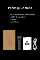 Lumintop W2 2-in-1 600 Lumen Outdoor Torch & COB LED Flashlight USB-C Rechargeable