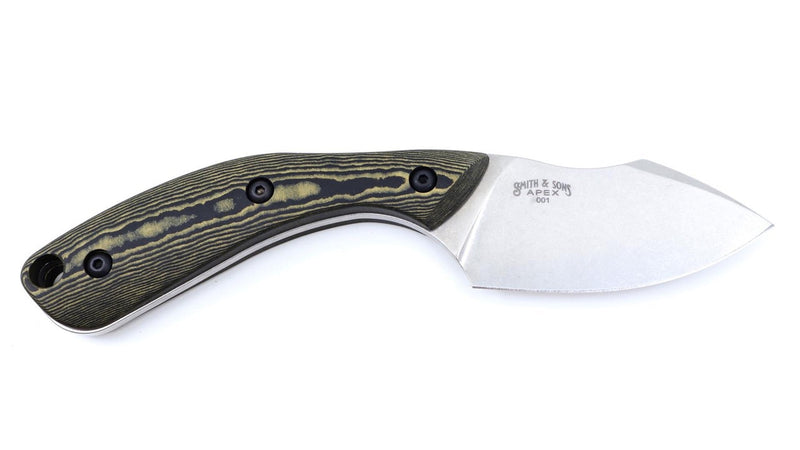 White River Smith & Sons Apex Knife – CPM Magnacut Steel, Maple & Black Richlite Handle, Kydex Sheath (Made in USA)