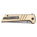 North Mountain Blade Chop 2 Stipe – 3.5" SLD-Magic San Mai Tanto | Aluminum Bronze Handle (2410E)