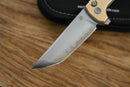 North Mountain Blade Chop 2 Stipe – 3.5" SLD-Magic San Mai Tanto | Aluminum Bronze Handle (2410E)