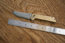 North Mountain Blade Chop 2 Stipe – 3.5" SLD-Magic San Mai Tanto | Aluminum Bronze Handle (2410E)