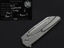 Machinewise Mojave 0733 – 3.45" Lightwash S90V Blade, Turtle Textured Titanium Handles