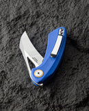 Bestech Knives BIHAI BG53D-1 Folding Knife 2.15in 14C28N Steel Blue G10 Handles