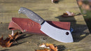 White River Camp Cleaver 5.5in S35VN Blade Natural Burlap Micarta Handle