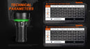 Acebeam X25 High-Power Long Range Flashlight – 22,000 Lumens, 1,505m Beam, USB-C Rechargeable, Dual Power Options