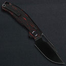 Kunwu Django XL 3.7in Satin DLC Elmax Blade Red G-Mascus Handle X707XL-A3