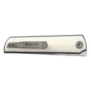 North Mountain Blade 2412-Bone CHOP 4 – SLD San Mai Japanese Tanto Front Flipper | Smooth Bone Handle | Liner Lock