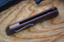 North Mountain Chop 2 2405-B-DLC 3.5in DLC SLD-Magic Steel Red & Black Carbon Fiber Handle