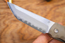 North Mountain Blade Kick Stop Chop Plus – 4" Tanto SLD-Magic Blade | Desert Tan G10 Handle