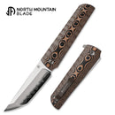 North Mountain Blade Kick Stop Chop Plus 4in Tanto SLD-Magic Blade Snake G10 Handle