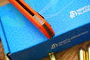 North Mountain Blade Chop 2 SLD-Magic San Mai Tanto Blade Orange G10 Handle
