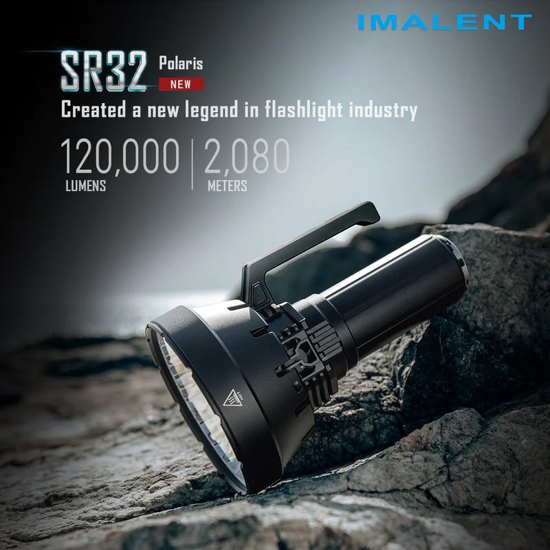 Imalent SR32 120,000 Lumen Rechargeable Longest Throw LED Flashlight