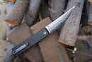 North Mountain Blade Kaiken Japanese Style Folding Knife 3.5in SLD-Magic Steel Carbon Fiber Handle