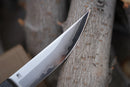 North Mountain Blade Kaiken Japanese Style Folding Knife 3.5in SLD-Magic Steel Carbon Fiber Handle