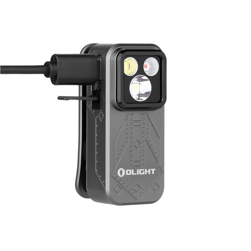 Olight Oclip Pro Phantom Squadron – 500 Lumen USB-C Rechargeable Flood, Spot & Red Clip-On Flashlight