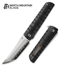 North Mountain Blade Kick Stop Chop Plus 4in Tanto SLD-Magic Blade Black G10 Handle