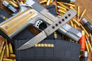 North Mountain Blade KAIKEN – 3.5" M390 Nature Hole Tanto, Titanium Handle & Clip