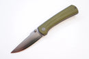 North Mountain Blade Ultra Quick-Open Design 3in SLD-Magic Japanese Blade Green G10 Handle