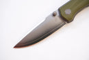 North Mountain Blade Ultra Quick-Open Design 3in SLD-Magic Japanese Blade Green G10 Handle