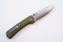 North Mountain Blade Ultra Quick-Open Design 3in SLD-Magic Japanese Blade Green G10 Handle