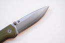 North Mountain Blade Ultra Quick-Open Design 3in SLD-Magic Japanese Blade Green G10 Handle