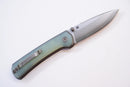 North Mountain Blade Ultra Quick-Open Design 3in SLD-Magic Japanese Blade Jade G10 Handle