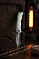 North Mountain Blade Ultra Quick-Open Design 3in SLD-Magic Japanese Blade Jade G10 Handle