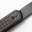 Vosteed Corgi CG29NTORF 2.99in Nitro-V Black Stonewashed Blade Copper Grid Handle