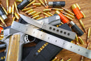 North Mountain Blade KAIKEN – 3.5" M390 Nature Hole Tanto, Titanium Handle & Clip