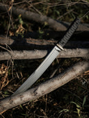 North Mountain Blade “Ninja” Tanto 9.45" Hand-Polished HITACHI SLD-MAGIC Fixed Blade 3-Layer Steel